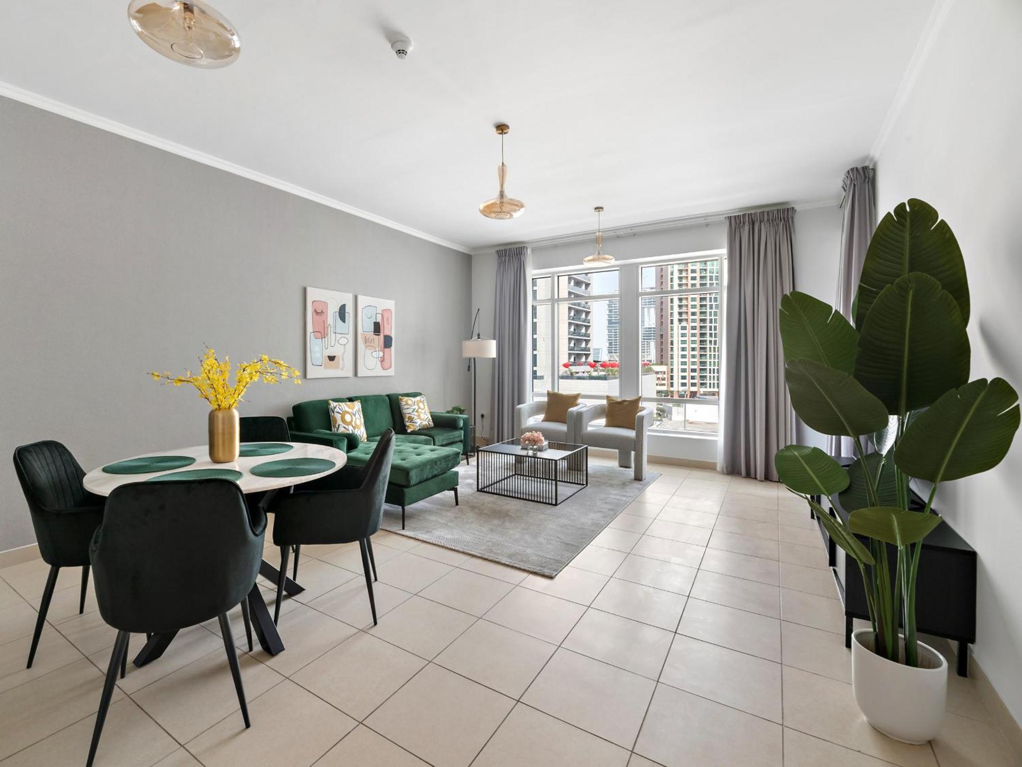 Stylish 1br In Downtown With - Burj Views
